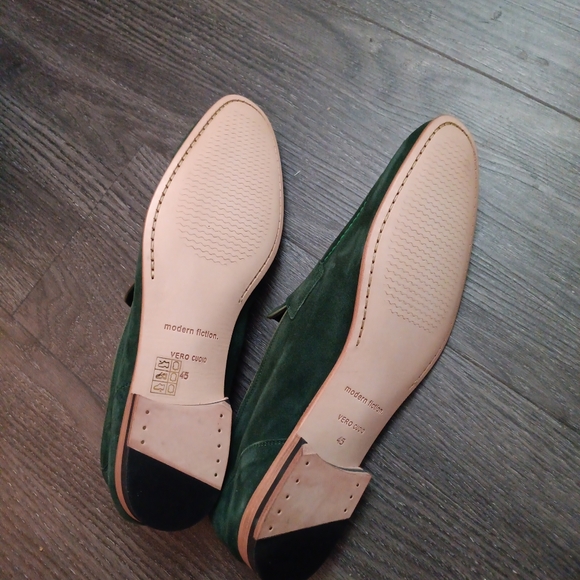 Modern Fiction Men's Green Suède Loafer Shoe NIB Sz 12 - Picture 4 of 5
